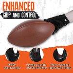 American Football Gloves Factory - Black Fully Silicone Coating Sticky Grip Customized Logo Low MOQ
