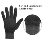 Yard Work Gardening Gloves Supplier - Free Sample Black Soft Comfortable Sweat Cotton Lining DDP/FOB