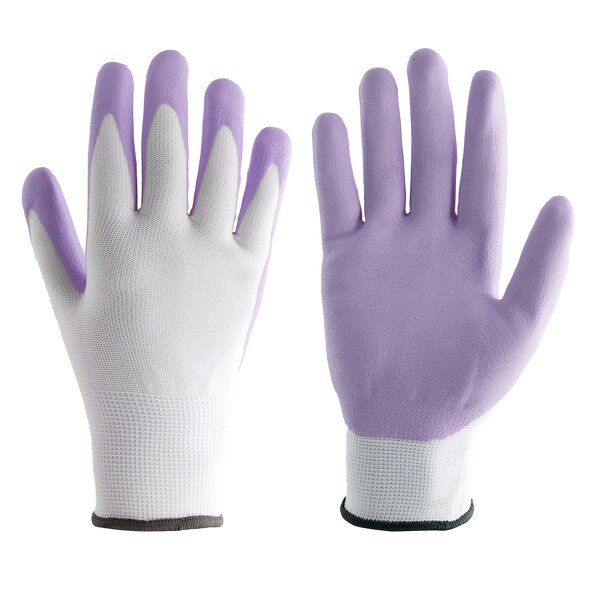 Yard Work Gloves Factory - 15gg Best Quality Breathable Foam Nitrile Coated for Ladies
