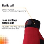 Carpentry Gloves Supplier - 3 Fingerless Spandex Back Breathable Synthetic Palm