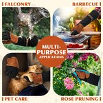 Dog Training Glove Manufacturer - 22.5 Inch Cowhide Leather Welding Bite-Proof Fire-Resistant Long Cuff