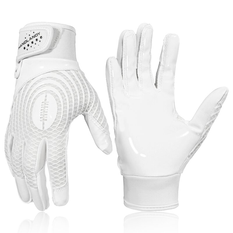 American Football Gloves Factory - Free Sample Silicone Palm Air Mesh Back Breathable Waterproof Durable