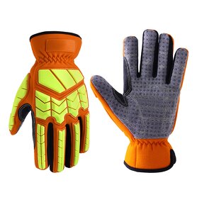 Industrial Gloves Factory - Synthetic With Silicon TPR Protector Anti-tear Oil Gas