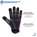 Heavy Duty Drilling Gloves Manufacturer - Vibration-Resistant Synthetic Palm PVC Patch Impact