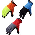 Microfiber Work Gloves Supplier - Foam Padded Palm Mesh Back Anti Vibration Touch Screen