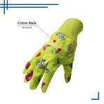 Kids Garden Gloves Factory - OEM ODM Breathable Flexible Cotton Colorful Lovely Printing Design Outdoor