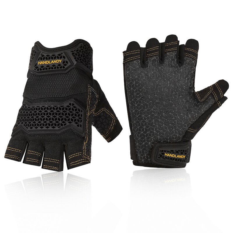 U-Wrist Tactical Gloves Supplier - Half-Finger Anti-Abrasion Anti-Cut Anti-Impact TPR Gym Motorcycle