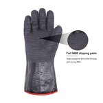 BBQ Gloves Factory - Forearm Protective 14" Black High Temperature Kitchen