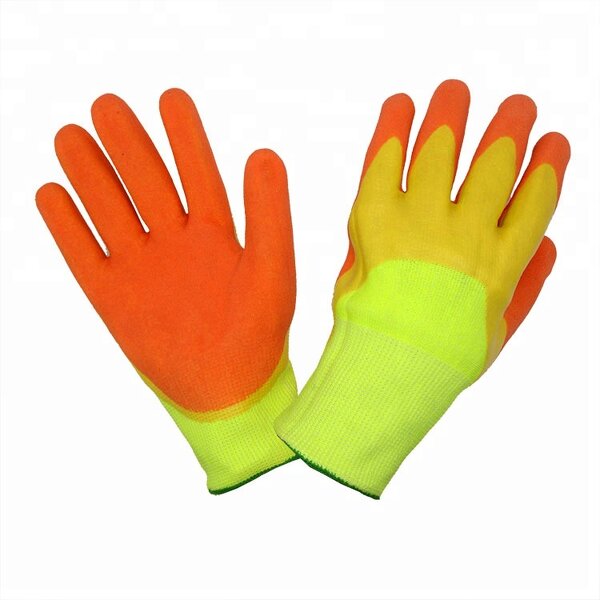 Industrial Nitrile Gloves Manufacturer - Double Dipped Working Orange Scaffolding Hand