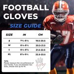 American Football Gloves Manufacturer - Lightweight Durable Anti-Slip Black Silicone Palm Adjustable