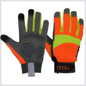 Mechanic Safety Gloves Factory - Flexible Breathable Spandex Padded Palm Vibration-Resistant Hand Working