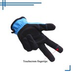 Microfiber Work Gloves Supplier - Foam Padded Palm Mesh Back Anti Vibration Touch Screen