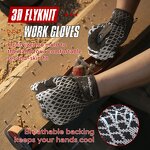 Work Gloves Factory - Wholesale Mens Touch Screen Utility Mechanic Flexible Breathable Padded