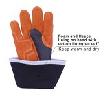 Welding Glove Supplier - Hot Seller Split Deerskin Cotton Cowhide Reinforce Welder Gauntle