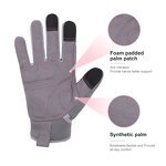 Women's Safety Work Gloves Manufacturer - Anti-Slip Touch Screen Factory Wholesale Synthetic Leather Silicone Coating