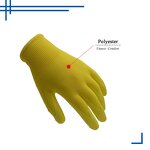 Kids Gardening Gloves Factory - Flexible Yellow Nitrile Coated Safety Work Gloves Accept Customized Logo