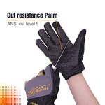 Industrial Mechanic Gloves Supplier - Cut Resistance Level 5 Silicone Coating Super Grip Palm