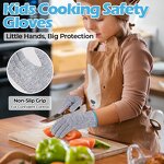 Food-Grade Work Gloves Manufacturer - Non-Slip Anti-Cut Youth 10-Needle Gray PE Yarn