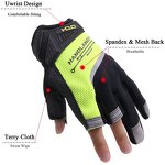 Framer Gloves Factory - U-shape Wrist Open Fingers Carpenter Farm Yard Work Gardening