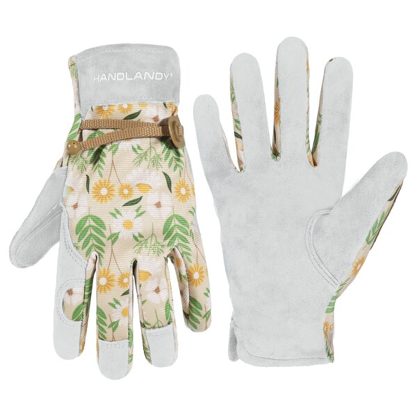 Women's Garden Gloves Manufacturer - Floral Design Breathable Anti-Slip Touch Screen Thorn-Proof Puncture-Resistant