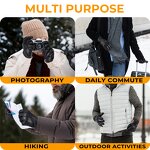 Women's Winter Gloves Supplier - New Design Black Goatskin Palm Back Polyester Fleece Lining Touch Screen