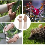 Long Sleeve Gardening Gloves Factory - Hot Sell Thornproof Durable Pigskin Full Grain Leather Adjustable