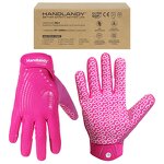 American Football Gloves Factory - Pink Synthetic Leather Silicone Coating Wholesale