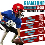 American Football Gloves Supplier - Free Sample Silicone Palm High Grip Breathable Waterproof Durable