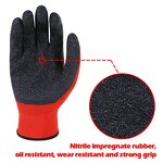 Latex Work Gloves Factory - OEM ODM Premium Material Red Black Free Sample Fast Delivery