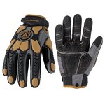 Heavy Duty Work Gloves Manufacturer - Custom Fleece Lining Water Repellent Anti Vibration TPR