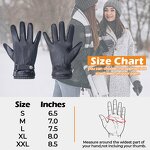 Winter Gloves Manufacturer - New Arrival Breathable Black Goatskin Palm Back Wool Lining Adjustable Wrist
