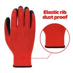 Latex Work Gloves Factory - OEM ODM Premium Material Red Black Free Sample Fast Delivery