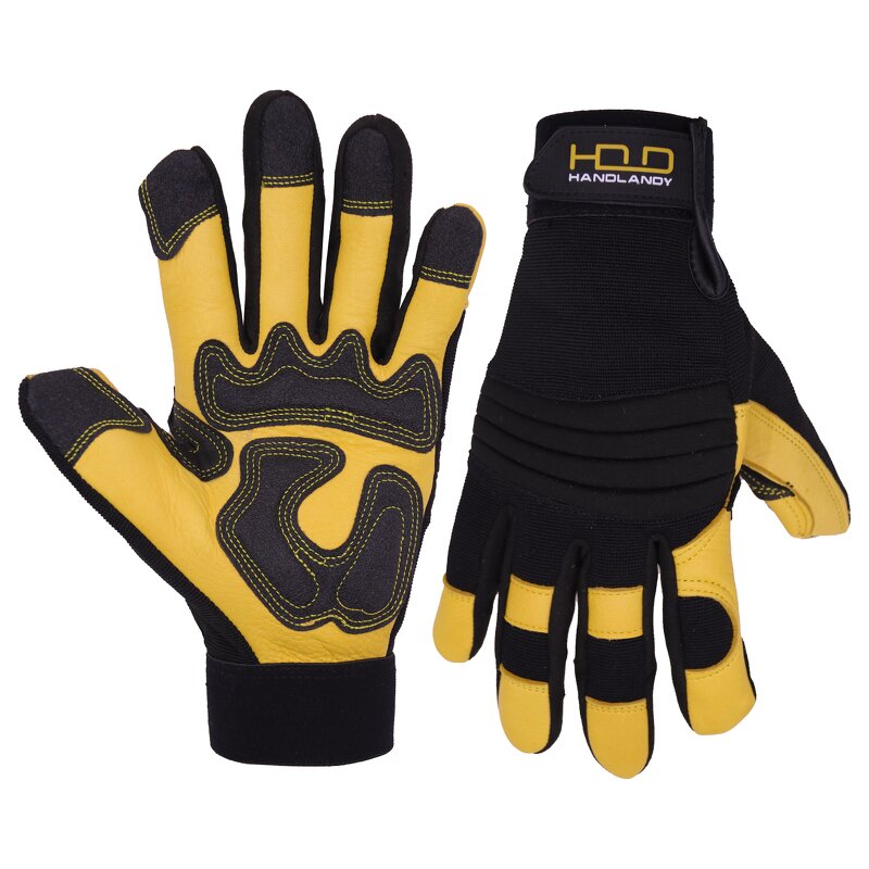 Safety Gloves Manufacturer - Breathable Flexible Durable Deerskin Leather EVA Padded