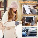 Women's Winter Gloves Manufacturer - OEM ODM Coffee Goatskin Palm Herringbone Wool Back Adjustable Wrist