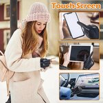 Women's Winter Gloves Factory - Wholesale Black Goatskin Palm Touch Screen Windproof Wrist Gold Chain