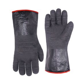BBQ Gloves Factory - Forearm Protective 14" Black High Temperature Kitchen