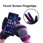 Mechanic Safety Gloves Factory - Pink Synthetic Leather Anti-slip for Woman