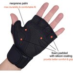 Weight Lifting Gloves Manufacturer - Workout Great Grip Gym Leather Finger Less