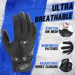 American Football Gloves Manufacturer - Lightweight Durable Anti-Slip Black Silicone Palm Adjustable