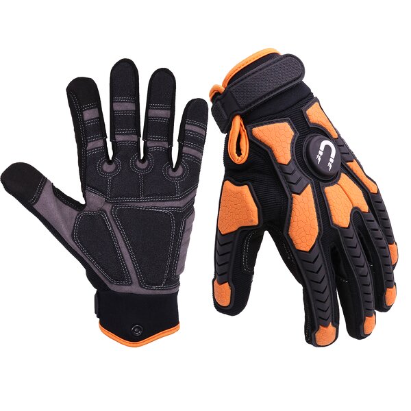 Heavy Duty Drilling Gloves Manufacturer - Vibration-Resistant Synthetic Palm PVC Patch Impact