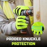 HI-VIS Work Gloves Factory - Men & Women Utility Mechanic Touch Screen Flexible