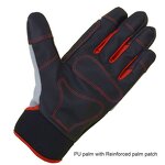PU Work Gloves Factory - New Arrival Leather Palm Breathability TPR Back Safety