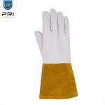 Welder Gloves Supplier - White Super Soft Home Tasks Metal Flash MIG Tig Goatskin Fire Resistant