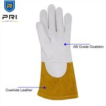 Welder Gloves Supplier - White Super Soft Home Tasks Metal Flash MIG Tig Goatskin Fire Resistant