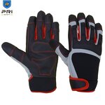 PU Work Gloves Factory - New Arrival Leather Palm Breathability TPR Back Safety