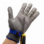 Cut Resistance Gloves Manufacturer - Food Grade Cotton Liner Stainless Steel for Kitchen