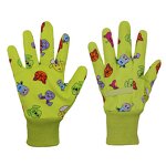 Kids Garden Gloves Factory - OEM ODM Breathable Flexible Cotton Colorful Lovely Printing Design Outdoor