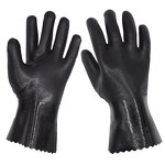 PVC Coated Gloves Manufacturer - Cotton Liner Waterproof Heavy Duty Chemical protection Fishing