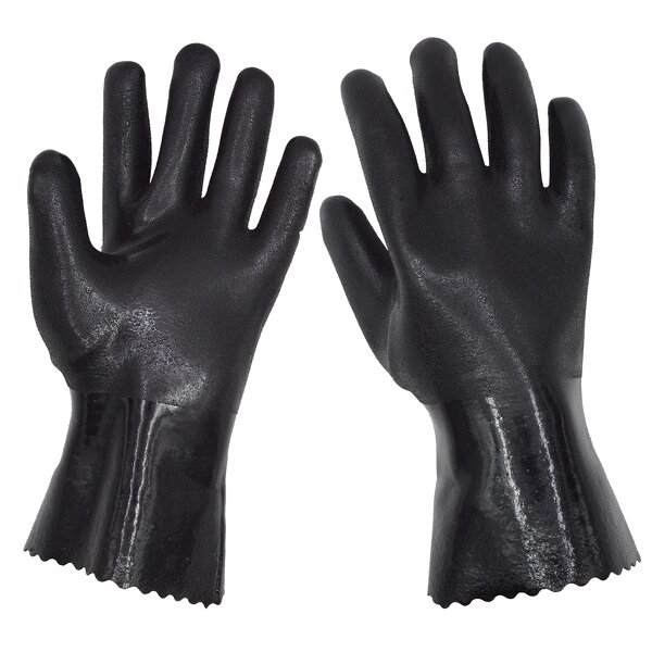 PVC Coated Gloves Manufacturer - Cotton Liner Waterproof Heavy Duty Chemical protection Fishing