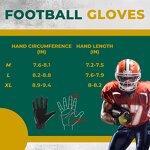 American Football Gloves Factory - High Quality Durable Anti-Slip Black Silicone Palm Adjustable